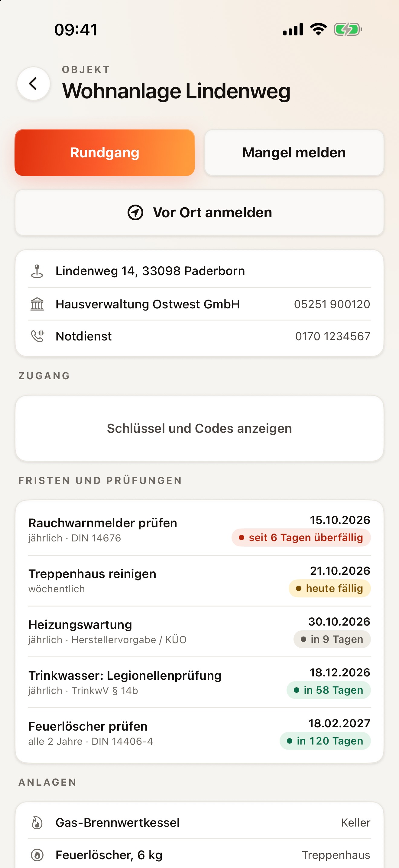 Die Objektakte.